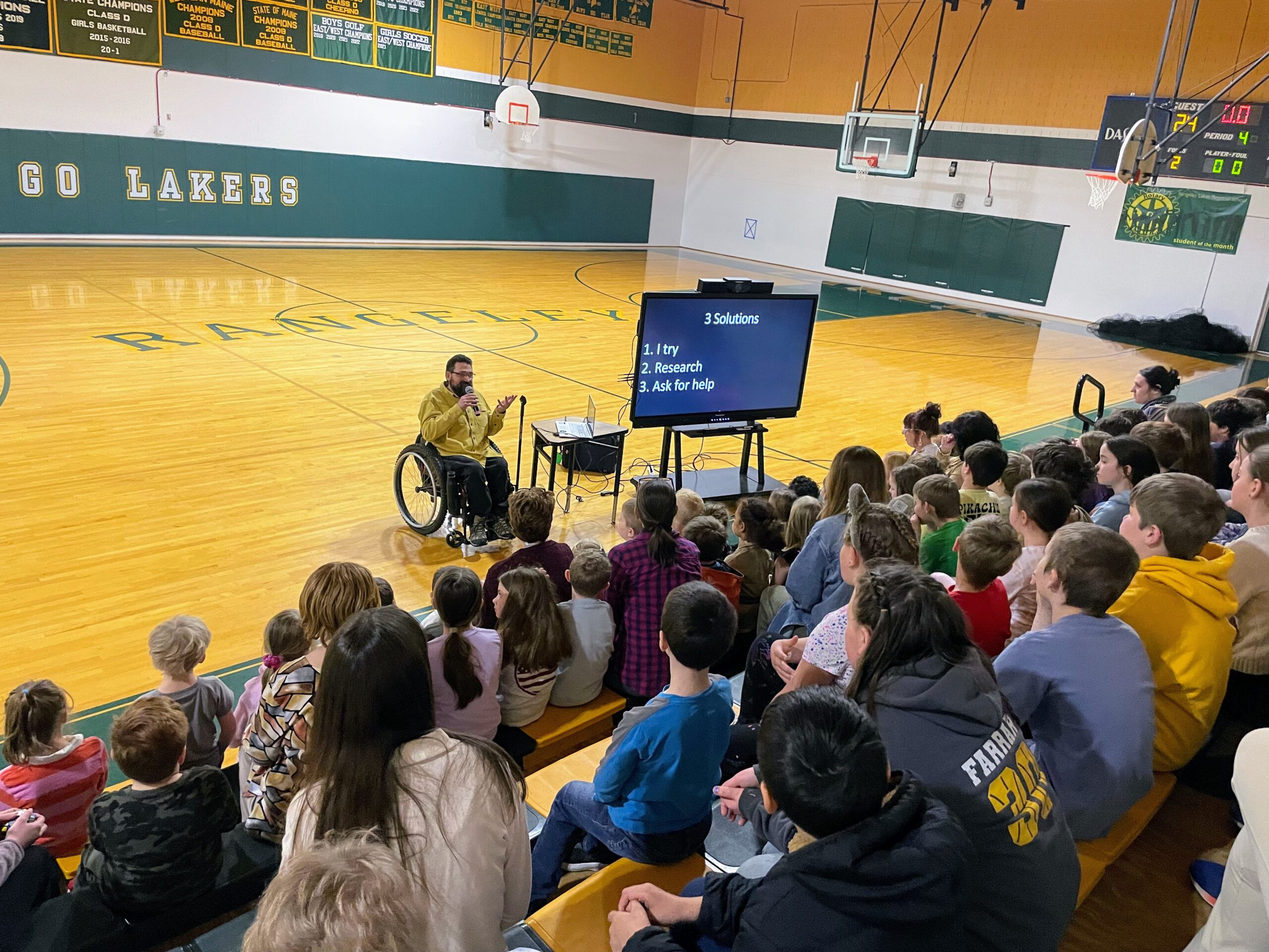 Connecting with Students at Rangeley Lakes Regional School